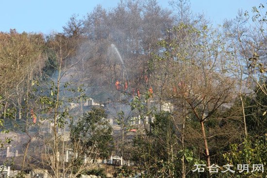 火灾扑救演练现场