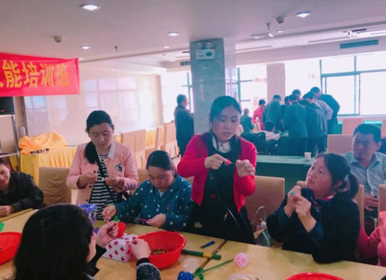 串珠班授课现场