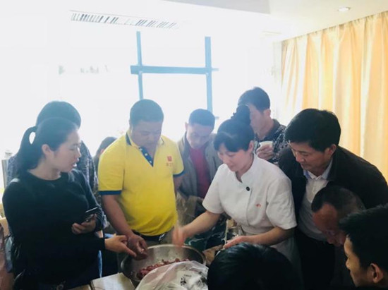 面点班授课现场