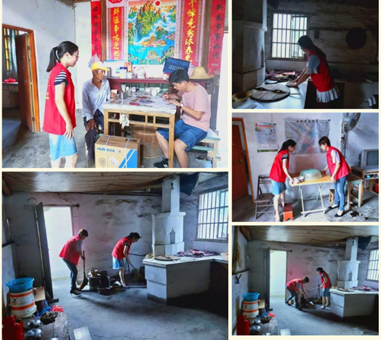 图为团县委组织志愿者开展“五净一规范”志愿服务活动